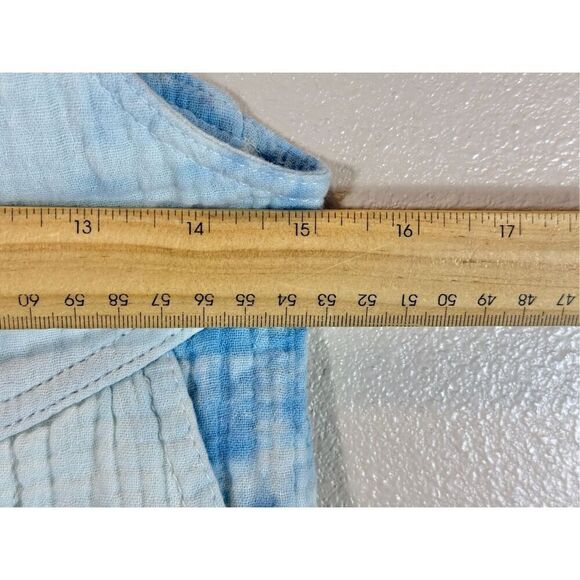 Urban Outfitters Mya Blue Stripe Button-Through Jumpsuit Romper Women’s XS - Picture 14 of 16